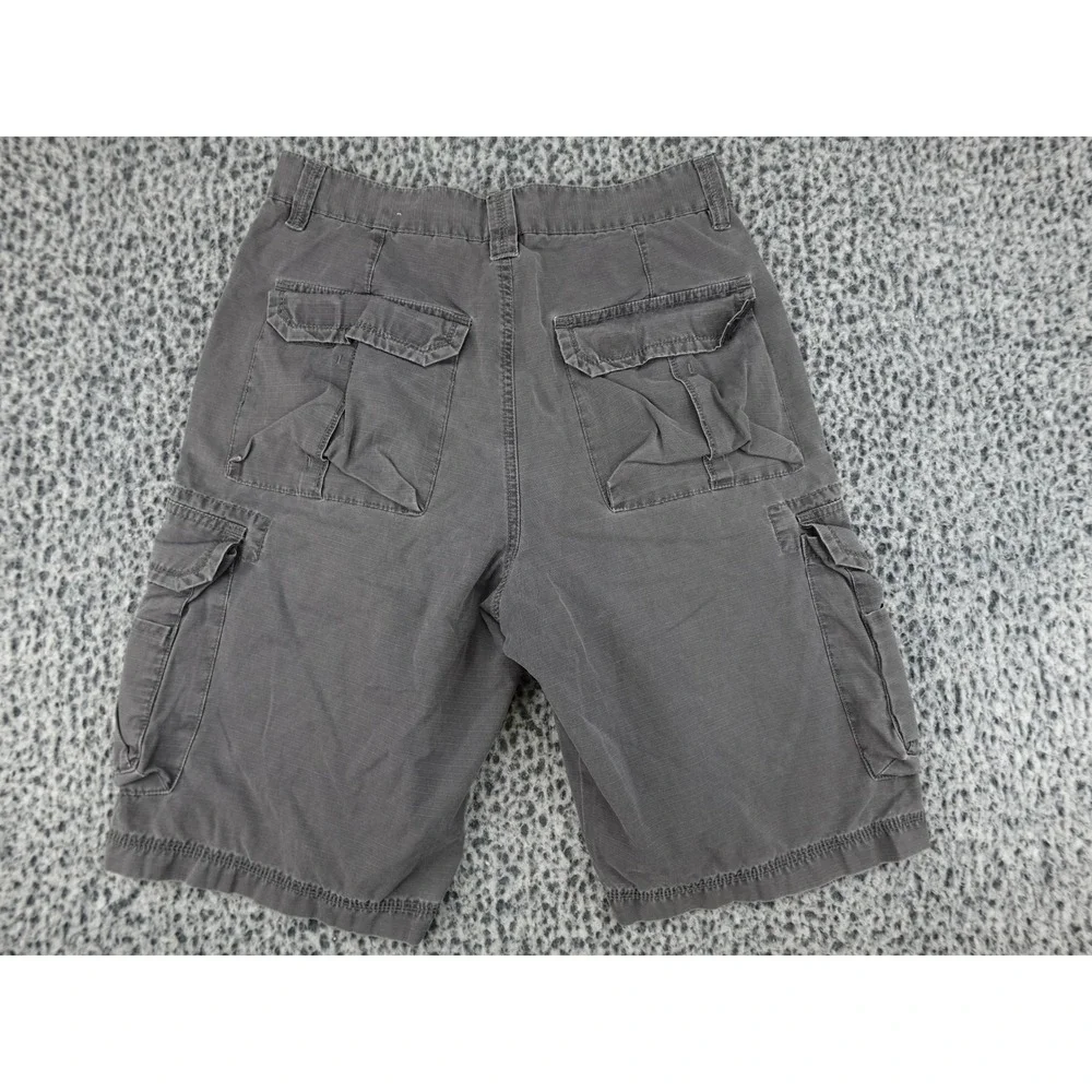 Unionbay‎ Cargo Shorts Mens 32 Gray Ripstop Multi-Pocket Utility Rugged